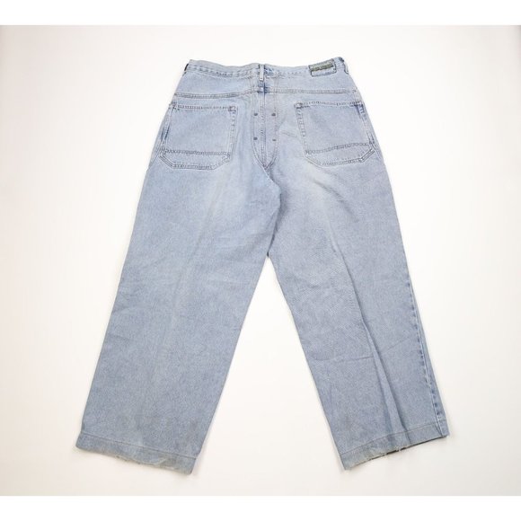 Vintage 90s Marithe Francois Girbaud Mens 36x30 Baggy Stonewash Button Fly Jeans - Picture 11 of 16